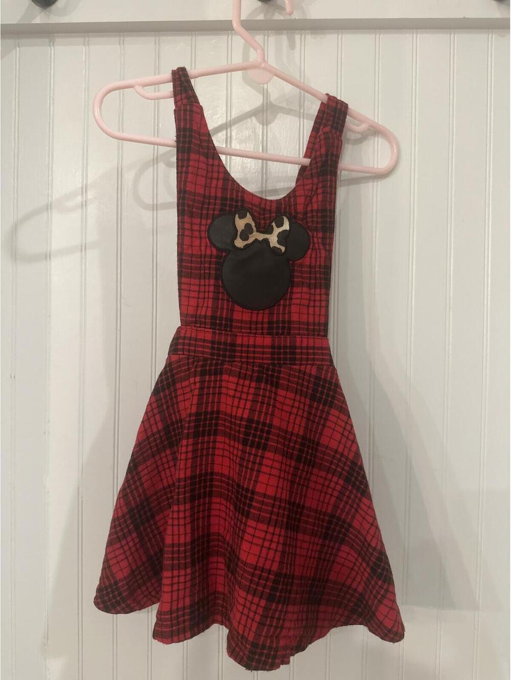 Minnie Mouse Little Girls Plaid Dress 2T